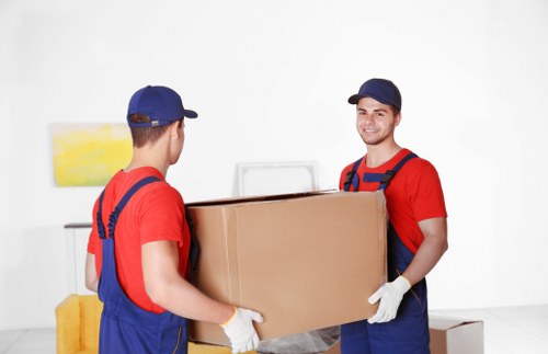 Staff member reviewing safety procedures in a secure storage facility
