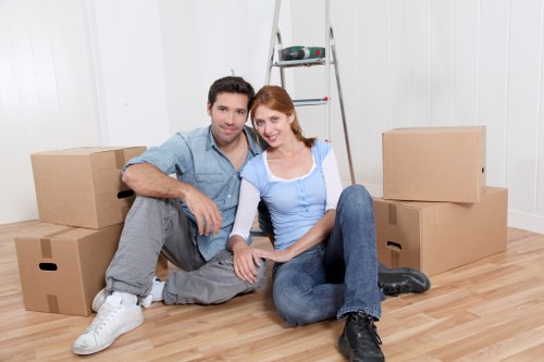 Seasonal household storage and labeled containers in Cubitttown