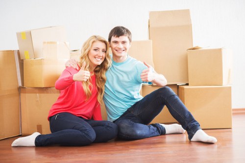 Professional movers organizing a local relocation in Cubitttown