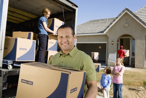 Secure storage unit interior with organized belongings