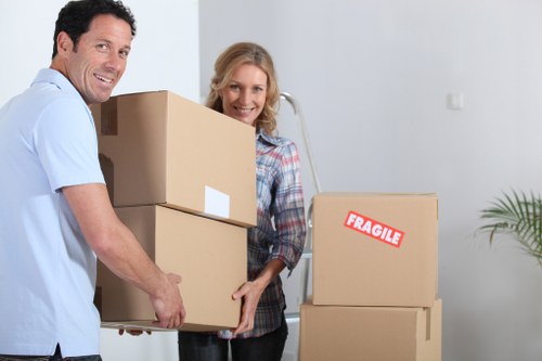 Packed storage unit with furniture in Cubitt Town